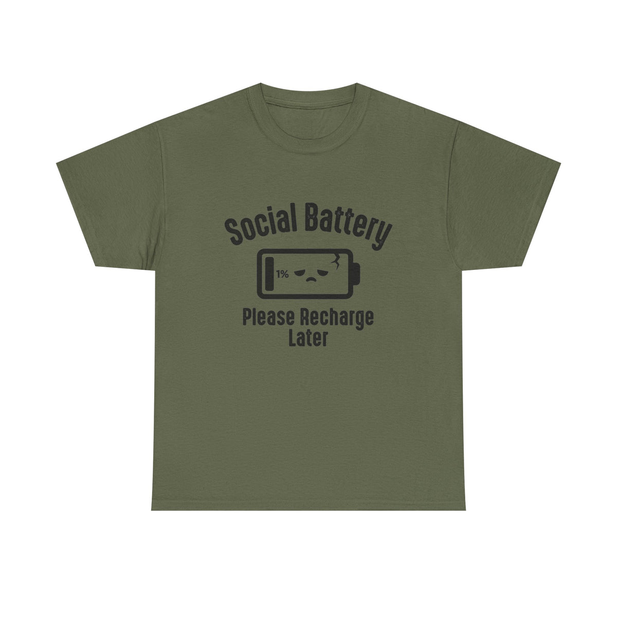 Social Battery Funny Introvert Tee