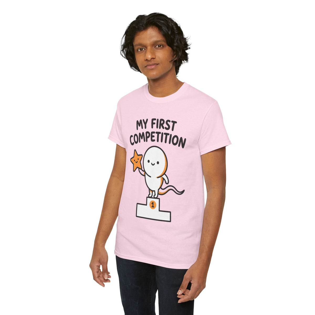 My First Competition Kids T‑Shirt – Cute Champ Podium Design
