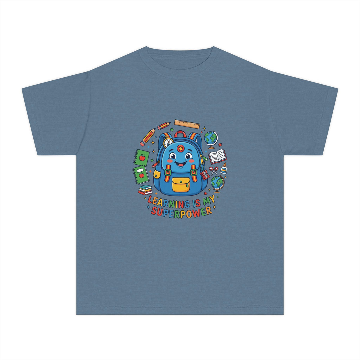 Learning Is My Superpower Kids Tee