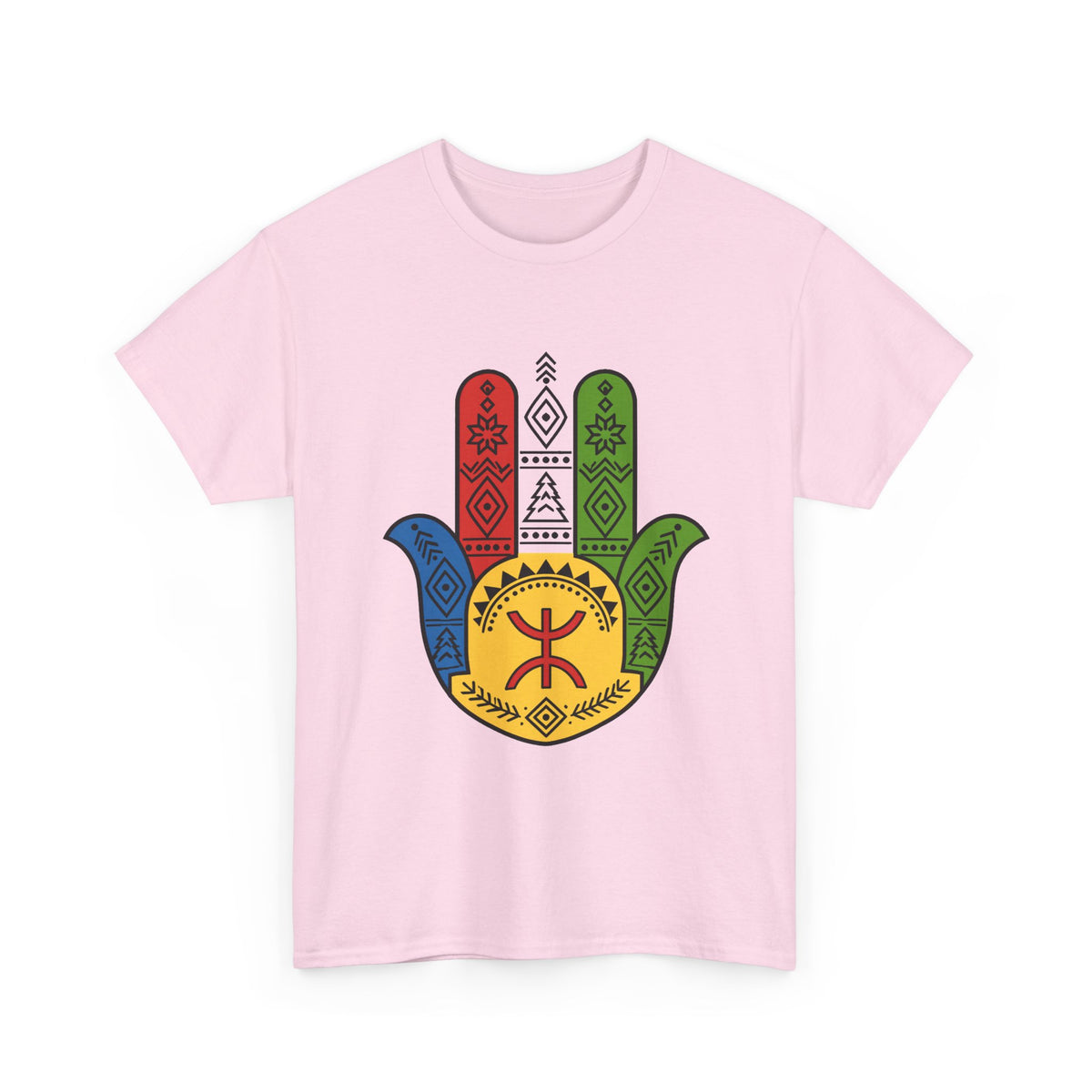 Hamsa Hand T-Shirt — Colorful Ethiopian Symbol Protection Tee