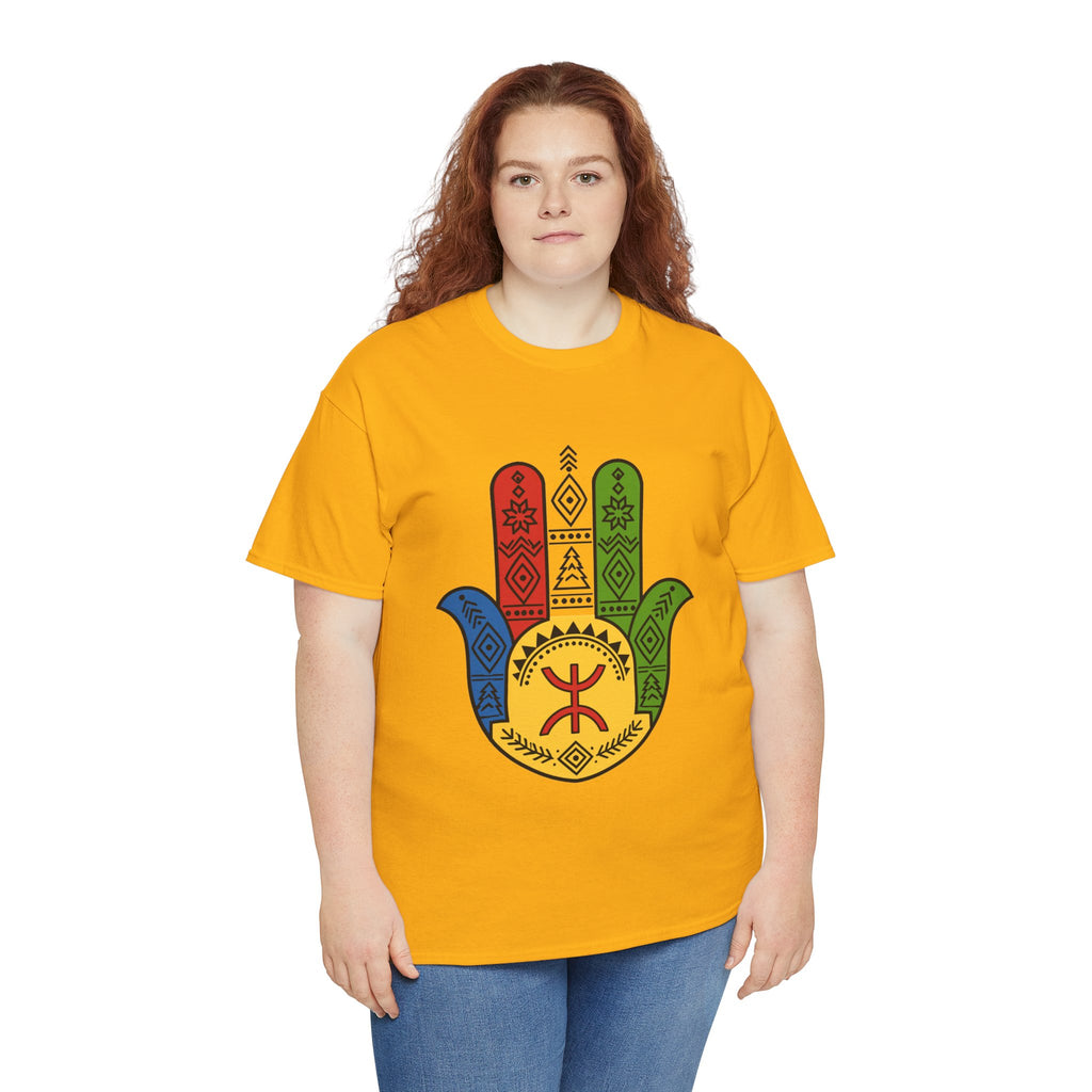 Hamsa Hand T-Shirt — Colorful Ethiopian Symbol Protection Tee