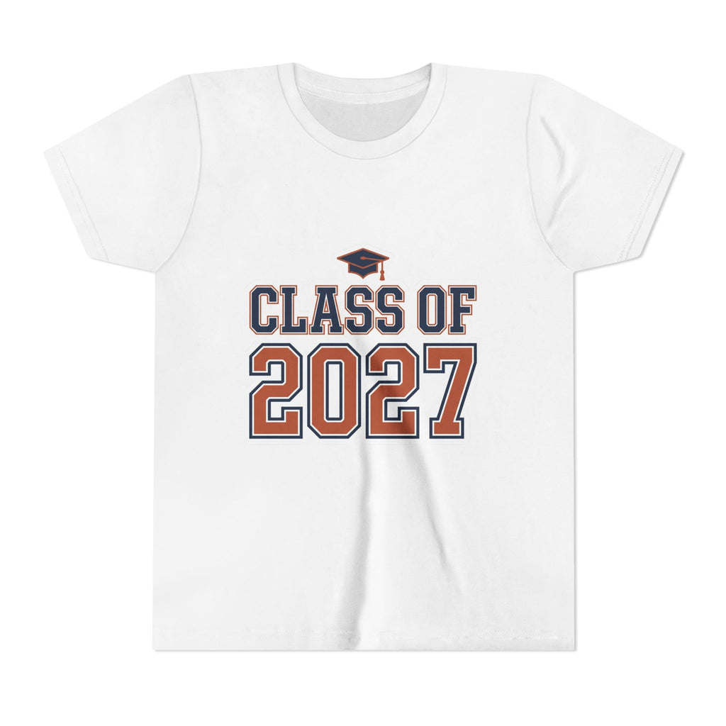 Class of 2027 Graduation Cap Kids Tee