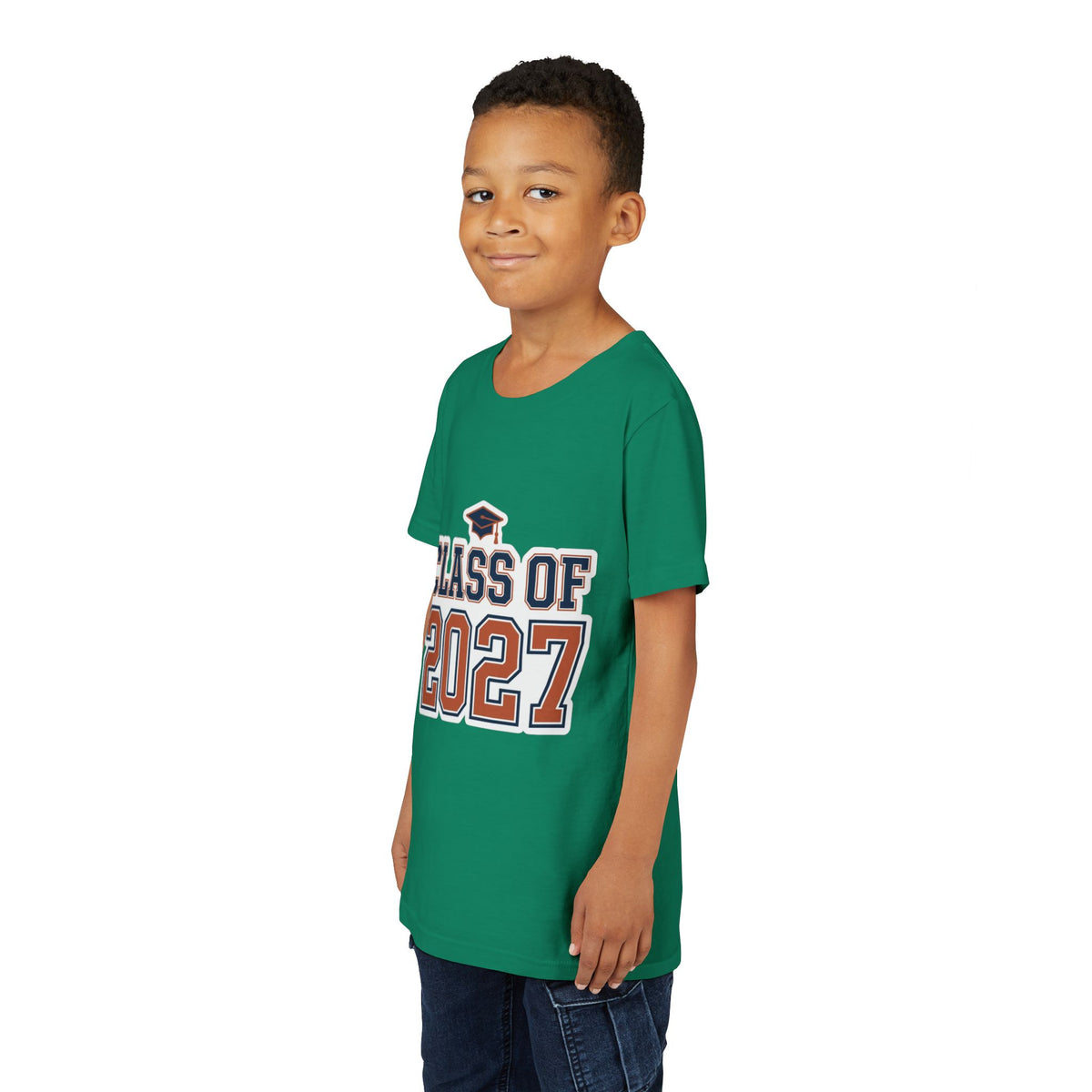 Class of 2027 Graduation Cap Kids Tee