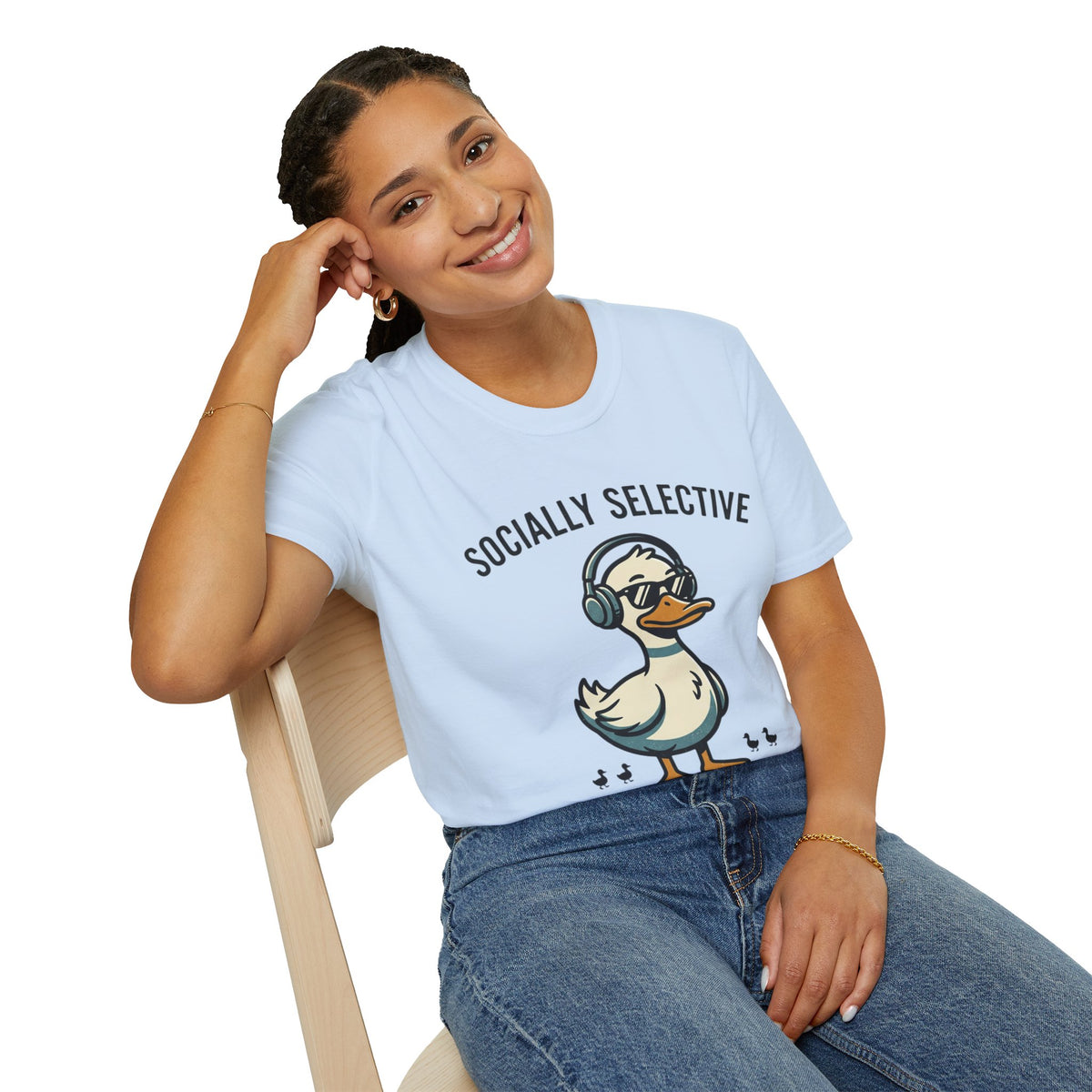 Socially Selective Duck T-Shirt — Funny Introvert Graphic Tee