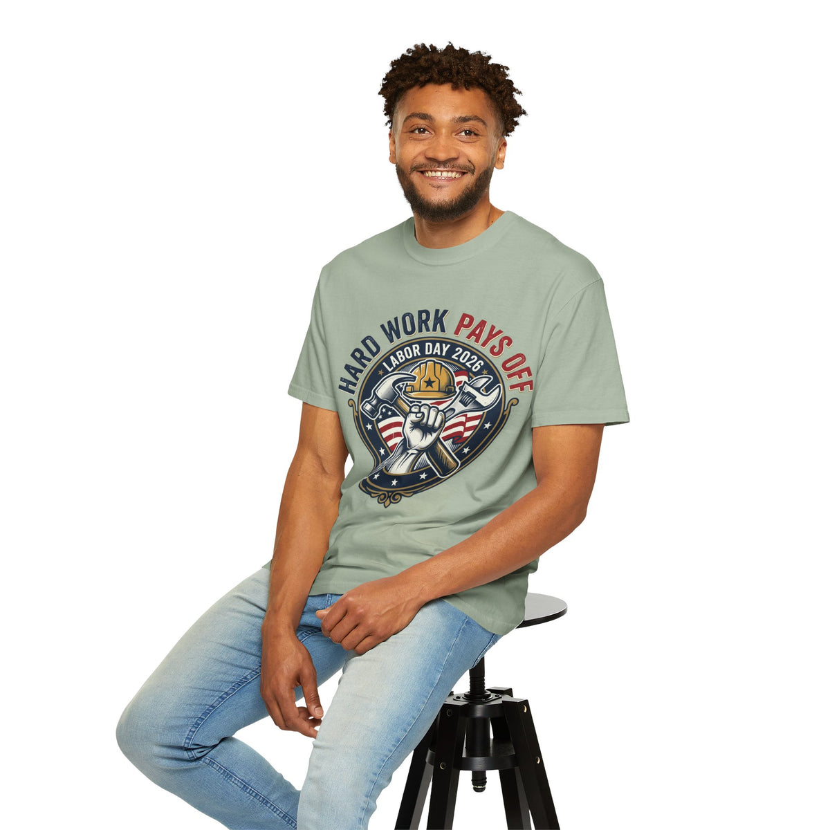 Labor Day 'Hard Work Pays Off' Graphic T-Shirt