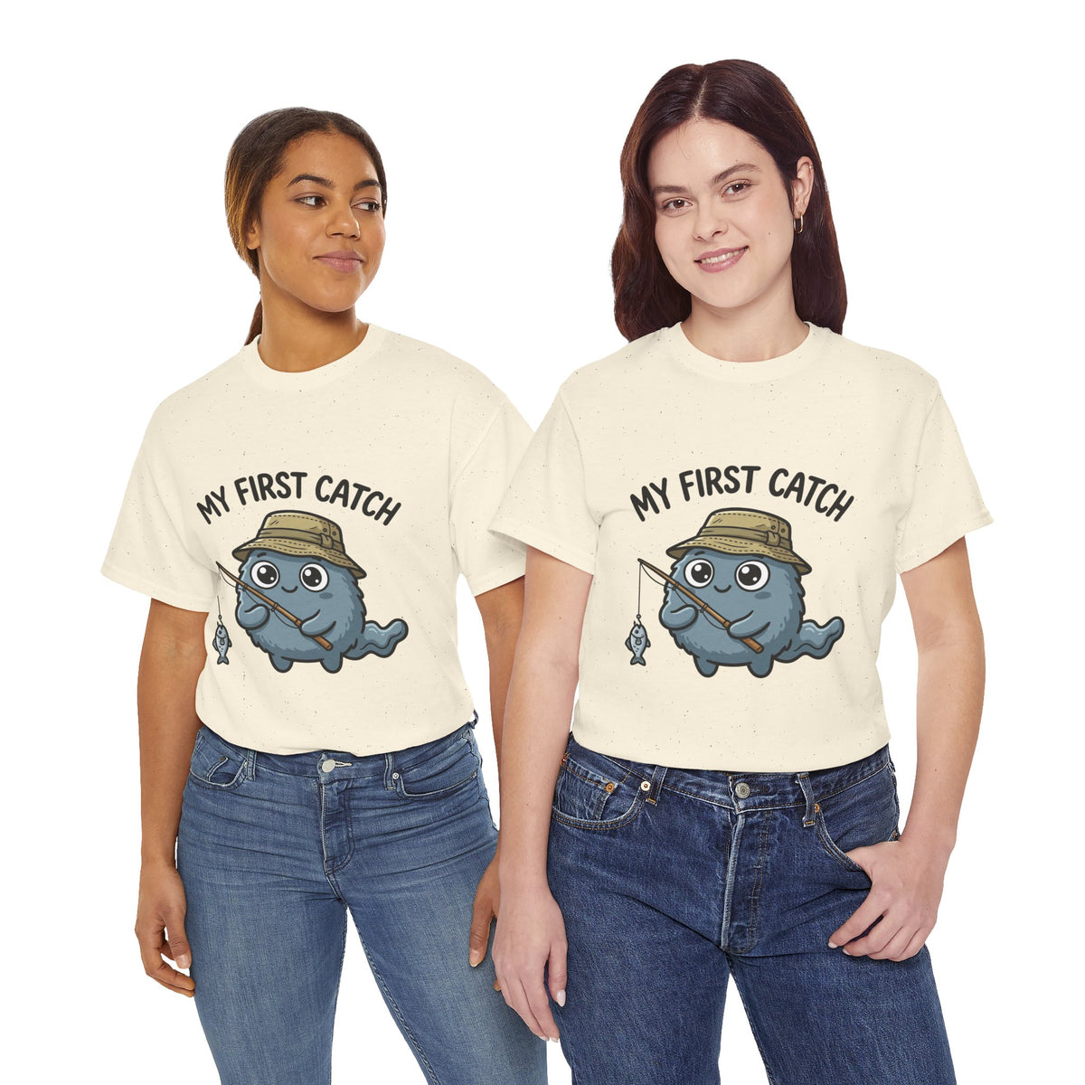 T-Shirt — "My First Catch" Cute Baby Narwhal Fishing Tee