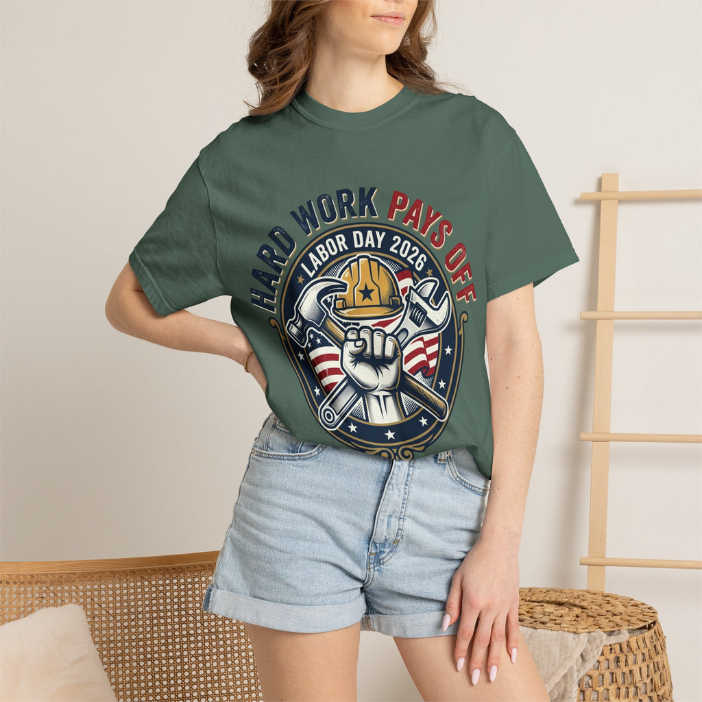 Labor Day 'Hard Work Pays Off' Graphic T-Shirt