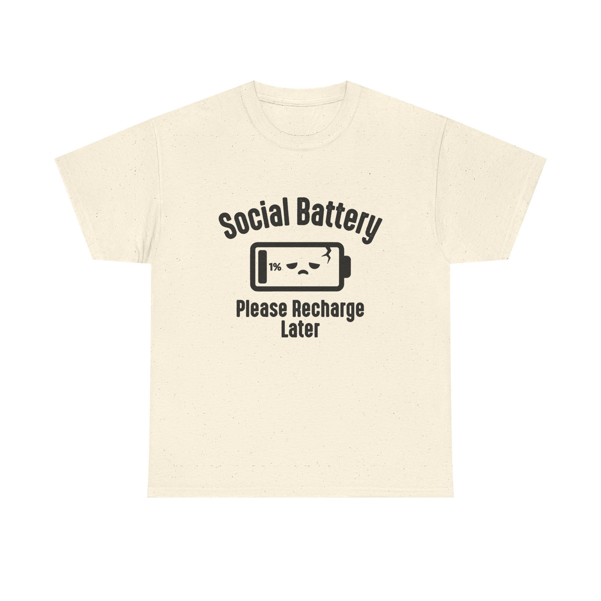Social Battery Funny Introvert Tee