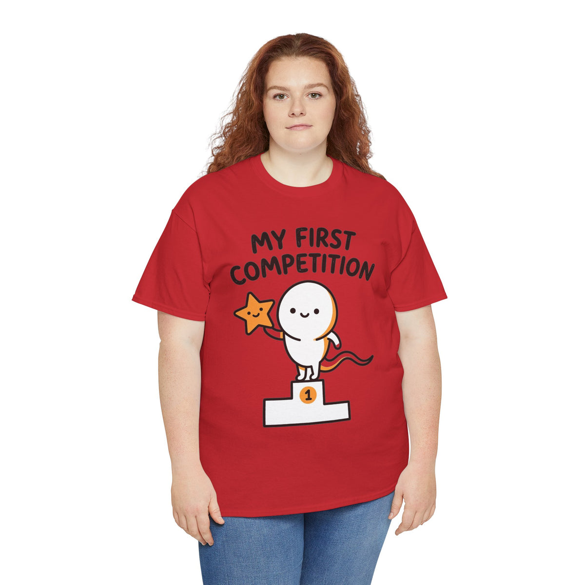 My First Competition Kids T‑Shirt – Cute Champ Podium Design