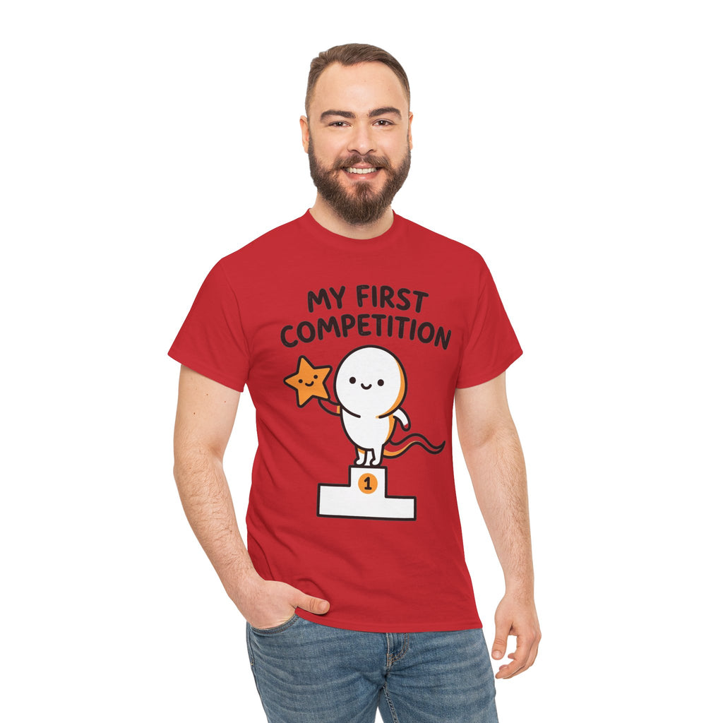 My First Competition Kids T‑Shirt – Cute Champ Podium Design
