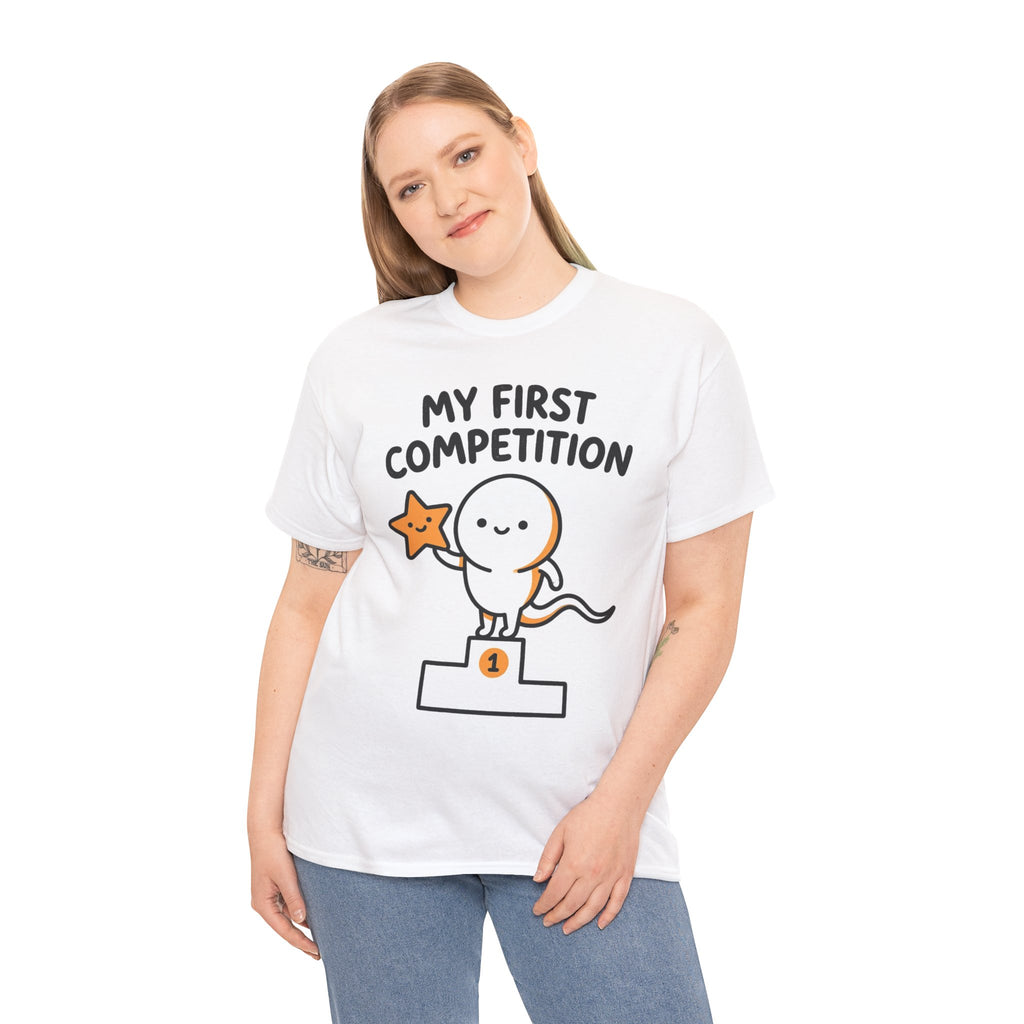 My First Competition Kids T‑Shirt – Cute Champ Podium Design