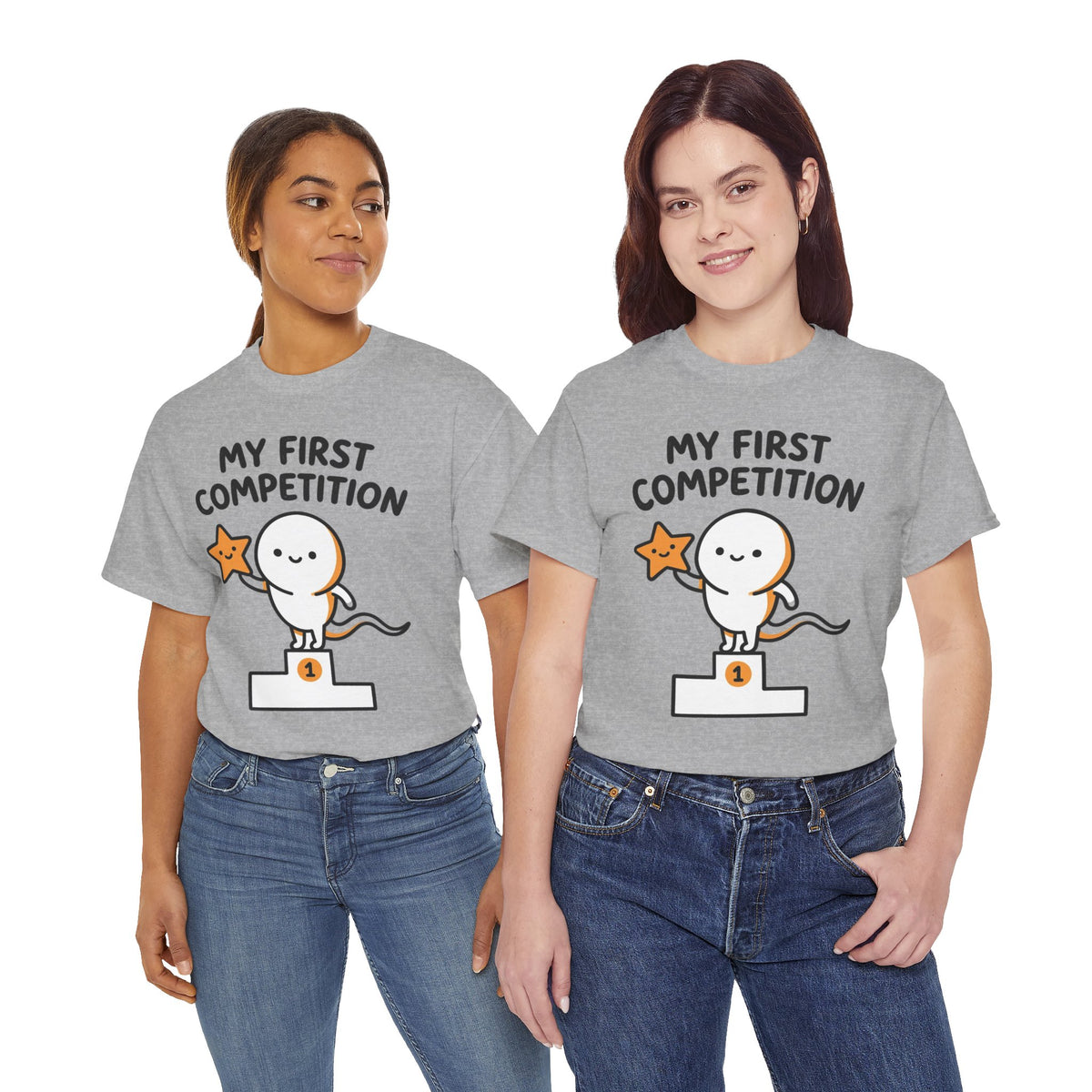 My First Competition Kids T‑Shirt – Cute Champ Podium Design