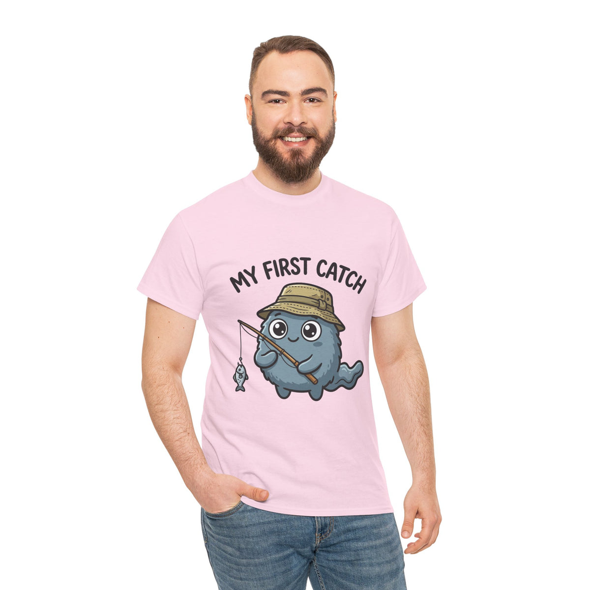T-Shirt — "My First Catch" Cute Baby Narwhal Fishing Tee